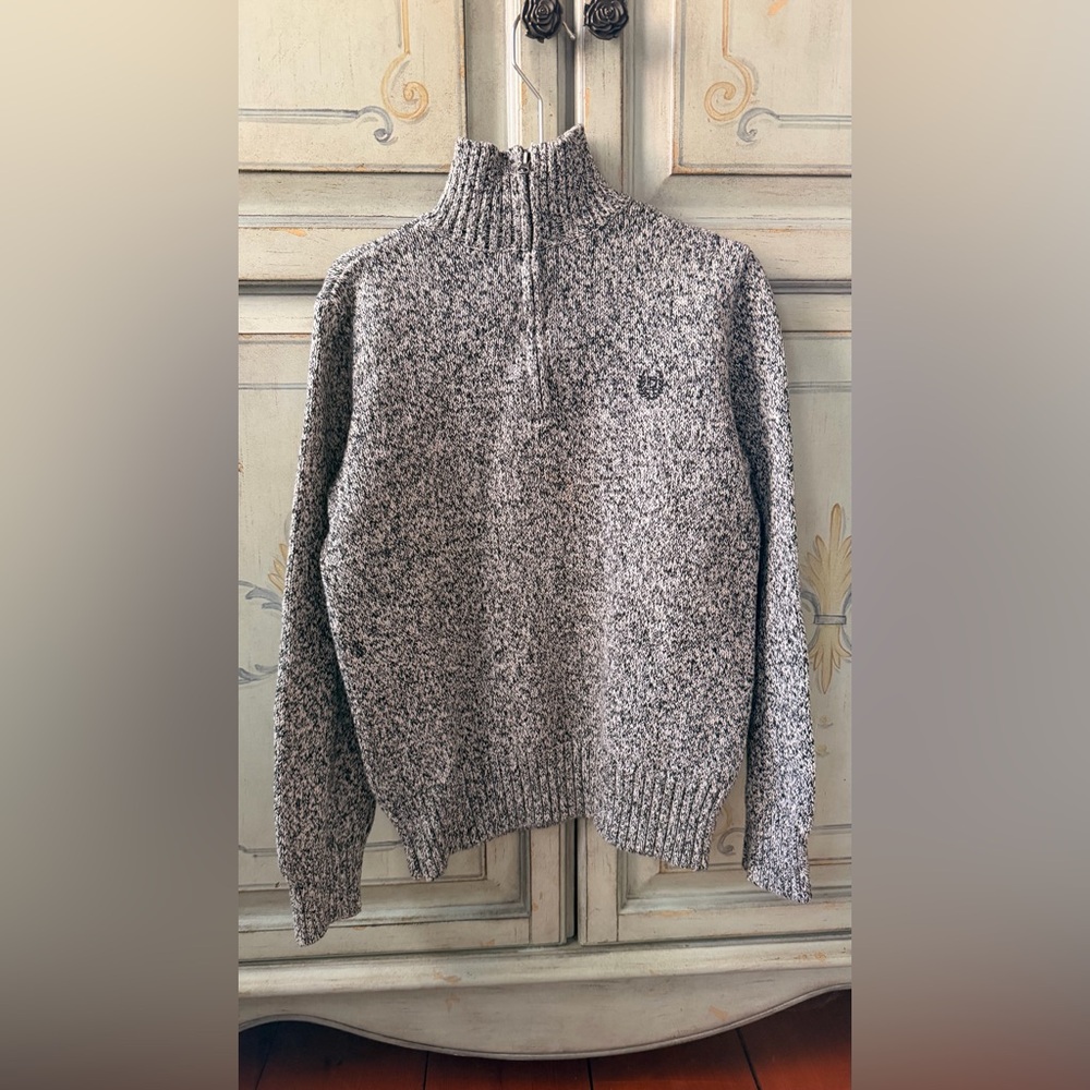 Chaps Kids Black and White Knit Sweater size 10-12 yo